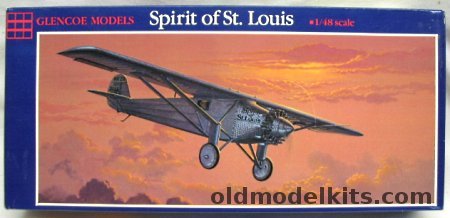 Glencoe 1/48 Ryan NYP Spirit of St. Louis, 03101 plastic model kit